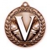 Antique Victory Wreath Award Medallion (2-3/4