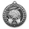 Antique' Volleyball Wreath Award Medallion (2-3/4