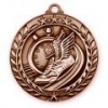 Antique Track Wreath Award Medallion (1-3/4