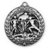 Antique Triathlon Wreath Award Medallion (1-3/4