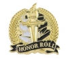 Bright Gold Academic Honor Roll Lapel Pin (1-1/8