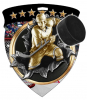 Vibraprint™ Burst Hockey Medallion (3