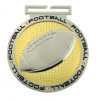 Dual Plated Football Medallions 3