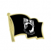 Vibraprint® Bright Gold Flag Lapel Pin (1