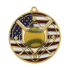 Patriotic Softball Medallions 2-3/4