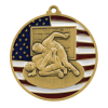 Patriotic Wrestling Medallions 2-3/4