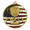 Patriotic 1st Place Medallions 2-3/4