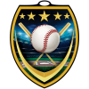 Vibraprint® Shield Baseball Medallion (3