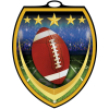 Vibraprint® Shield Football Medallion (3
