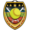 Vibraprint® Shield Softball Medallion (3