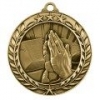 Antique Religion Wreath Award Medallion (2-3/4