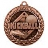 Antique' Kickball Wreath Award Medallion (2-3/4