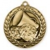 Antique Cheerleading Wreath Award Medallion (1-3/4