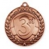 Antique 3rd Place Wreath Award Medallion (1-3/4