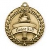 Antique Honor Roll Wreath Award Medallion (1-3/4