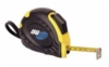 25' Retractable Tape Measure with rubber wrist strap and belt clip.