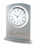 Clock - Sprayed Silver Glass Alarm Clock