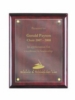 Plaque - Rosewood Piano Wood Plaque with Acrylic (10.5