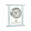 Upright Glass Desk Alarm Clock