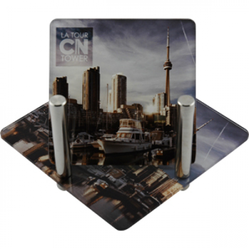 Acrylic Coaster Set of 4 Square Coasters (3 1/2