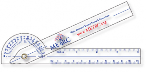 .030 Clear Plastic Goniometer (1.5