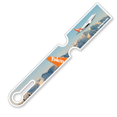 Econo Luggage Tag .010 White Plastic (1.875