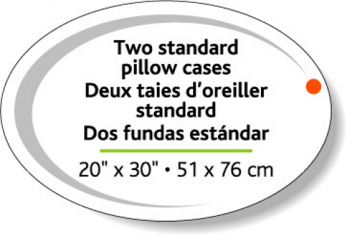 White Matte Flexo Printed Stock Oval Roll Labels (2