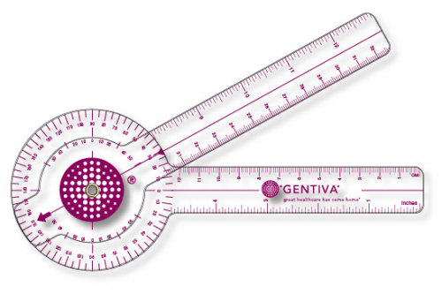 .030 Clear Plastic Goniometer (3.18