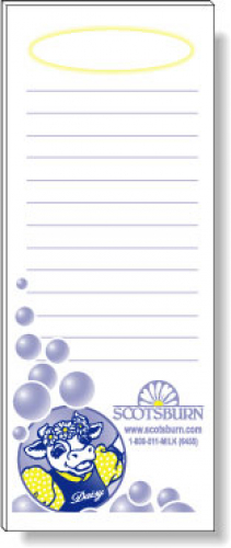 50 Page Magnetic Note-Pads with 2 Custom Colour Imprint (3.375