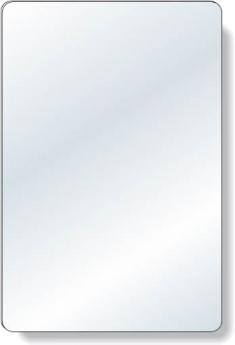 .040 Shatterproof Copolyester Plastic Mirror / with magnetic back (4