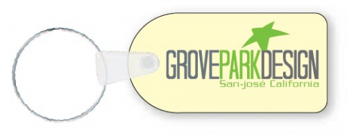 Plastic Key Tag .030 Thermal Laminated PVC (1