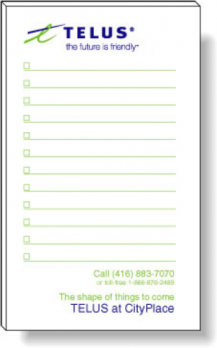 50 Page Note-Pads with 2 Custom Colour Imprint (3