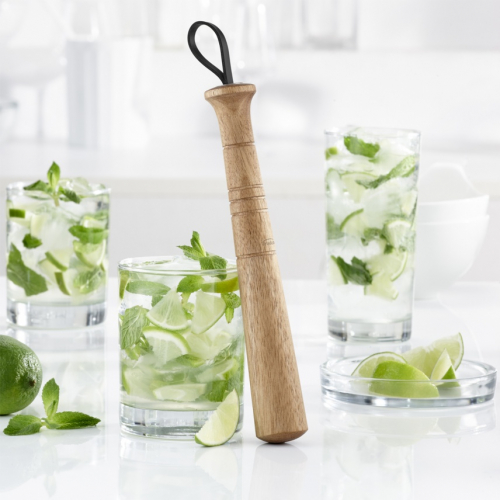 Trudeau Wood Cocktail Muddler - 8 1/2