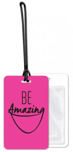 Luggage Tags White Plastic 2.75