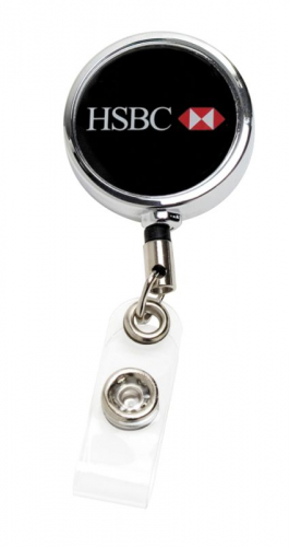 Chrome Metal Badge Reel