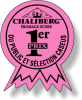 Fluorescent Pink Flexo-Printed Stock Medallion Roll Labels (1.32