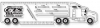 .040 Clear Plastic Logbook Ruler, Truck Shape LBR4 (2.125