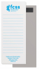 50 Page Magnetic Note-Pads with Cyan Blue Imprint (2.75