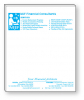50 Page Magnetic Note-Pads with Cyan Blue Imprint (3.5