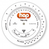 .020 White Vinyl Plastic Wheel Calculator Metric Body Mass Index (4.25