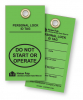 Coloured Polyethylene Plastic Tag (4.1 to 7 sq/in) screen-printed