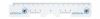 .030 Clear Gloss Copolyester Pupil Distance Ruler (1.125