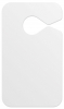 .020 White Gloss Vinyl Plastic Parking Tag (2.75