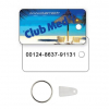 Plastic Key Tag .030 Thermal Laminated PVC (1.125