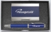 Carbon Fiber Ballpoint Pen and Cardholder Gift Set