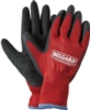 Red & Black Palm Dipped Gloves