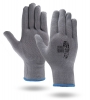 Gray High Performance Knit Running Gloves