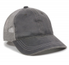 Weathered Cotton Solid Mesh Back Cap Low Crown - Best Seller