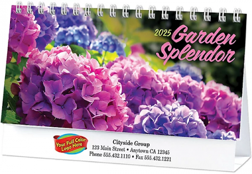 Full Color Garden Splendor Desk Calendar