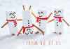 Marshmallow Snowmen Holiday Card
